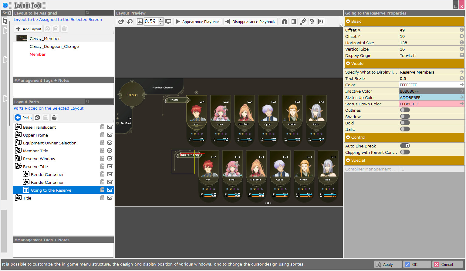 RPG Developer Bakin Layout Data Classy screenshot screenshot 11