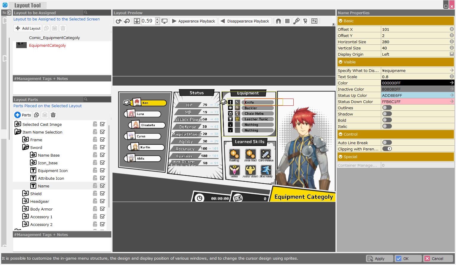 RPG Developer Bakin Layout Data Comic screenshot screenshot 11