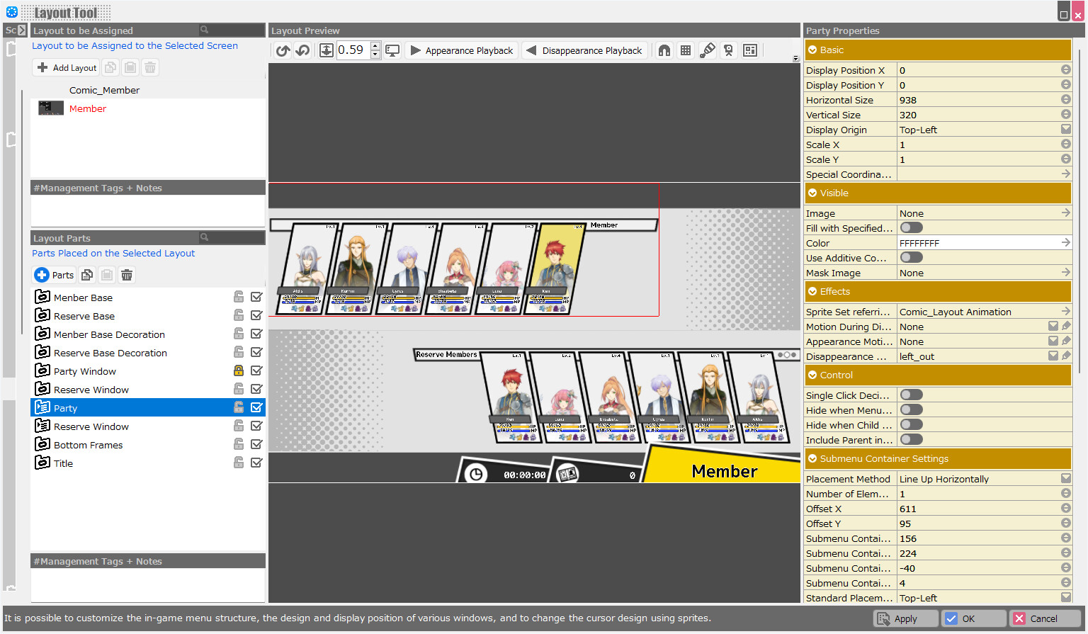 RPG Developer Bakin Layout Data Comic screenshot screenshot 10