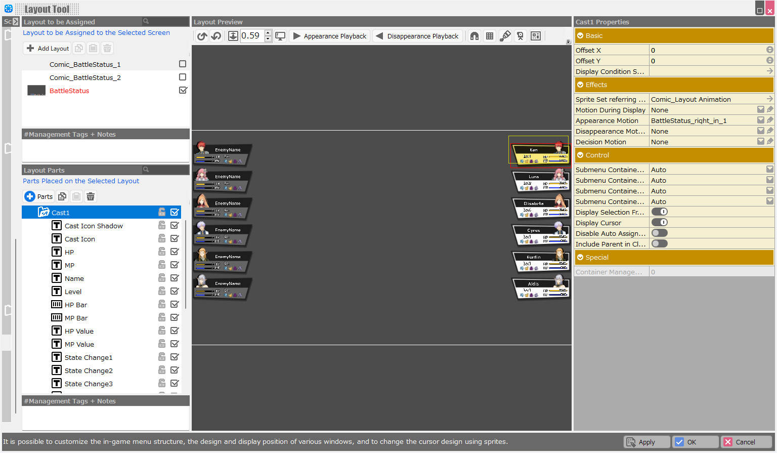 RPG Developer Bakin Layout Data Comic screenshot screenshot 14