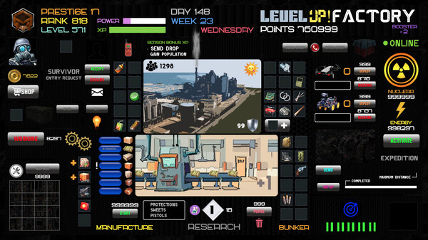 Level UP! Factory game for windows Pc 1