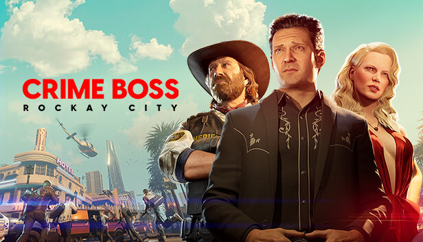 Imagen de la cápsula de "Crime Boss: Rockay City" que utilizó RoboStreamer para las transmisiones en Steam