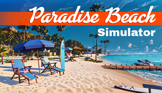 Imagen de la cápsula de "Paradise Beach Simulator" que utilizó RoboStreamer para las transmisiones en Steam