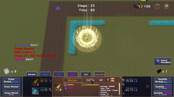 Skill Random Defense game for windows Pc 1