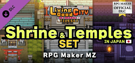 RPG Maker MZ - SERIALGAMES Living Good City Tileset - Shrine and Temples SET banner