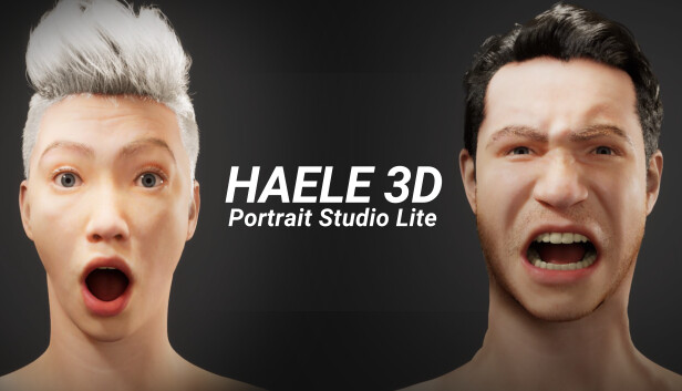 Imagen de la cápsula de "HAELE 3D - Portrait Studio Lite" que utilizó RoboStreamer para las transmisiones en Steam