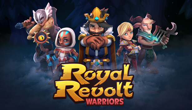 Imagen de la cápsula de "Royal Revolt Warriors" que utilizó RoboStreamer para las transmisiones en Steam