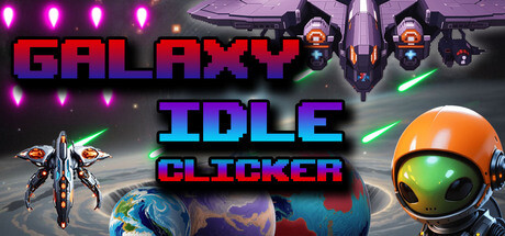 Steam header art for Galaxy Idle Clicker