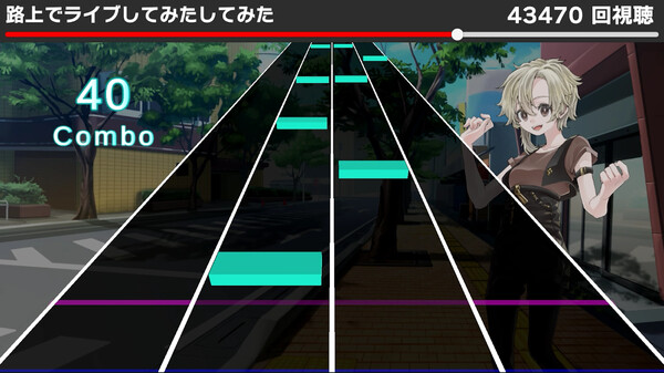 Скриншот из 動画で聞くあの曲でリズムゲーム
