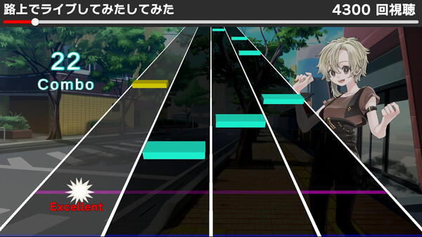 Скриншот из 動画で聞くあの曲でリズムゲーム