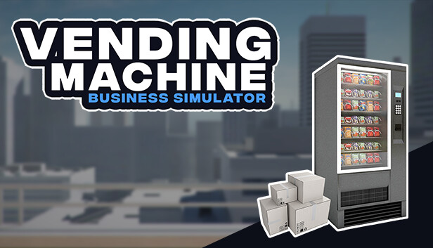 Imagen de la cápsula de "Vending Machine Business Simulator" que utilizó RoboStreamer para las transmisiones en Steam