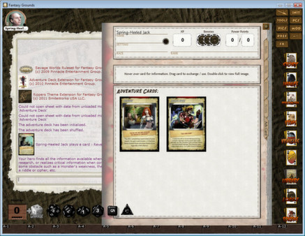 скриншот Fantasy Grounds - Savage Worlds Adventure Deck 0