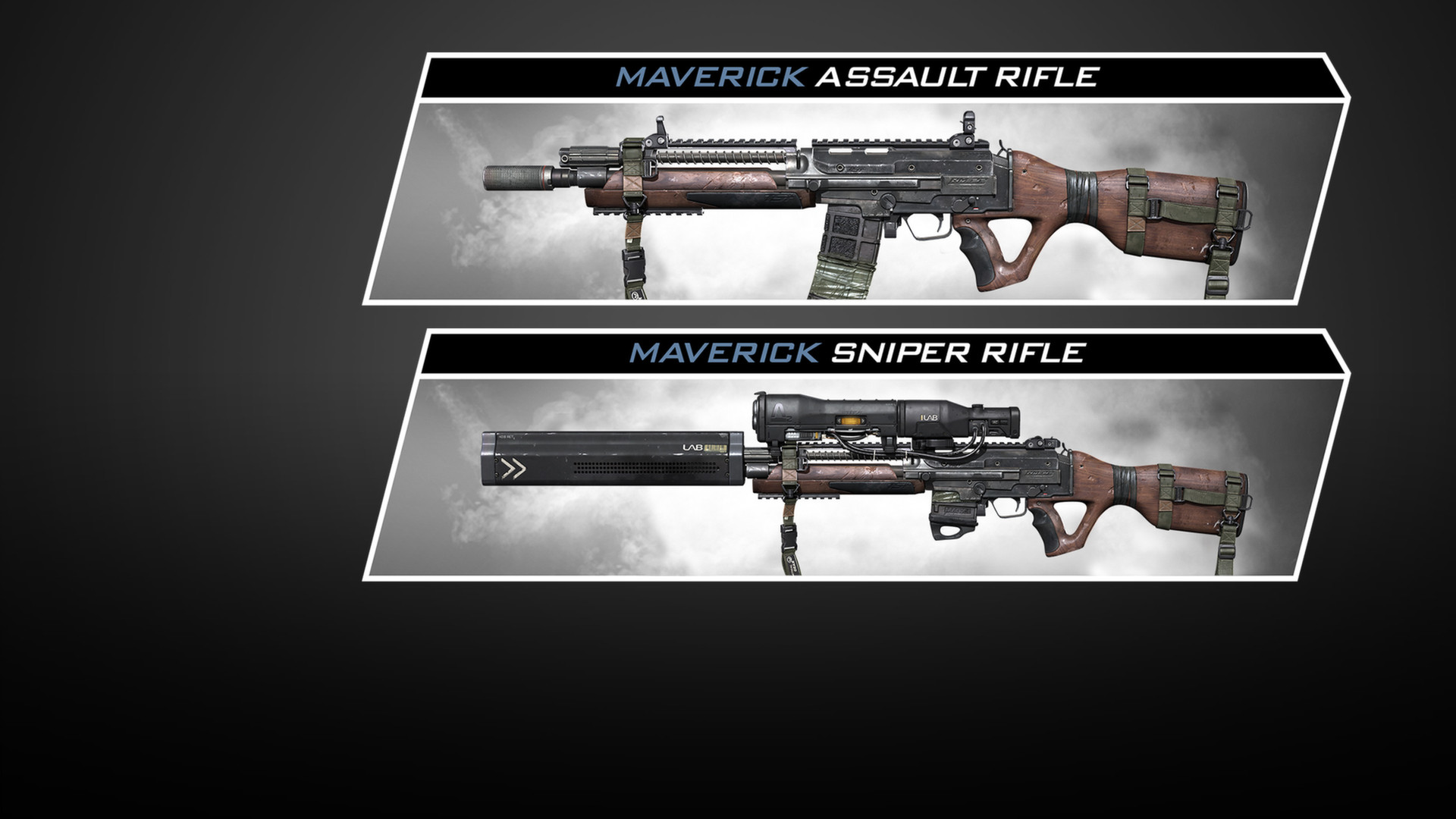 call of duty ghosts guns names