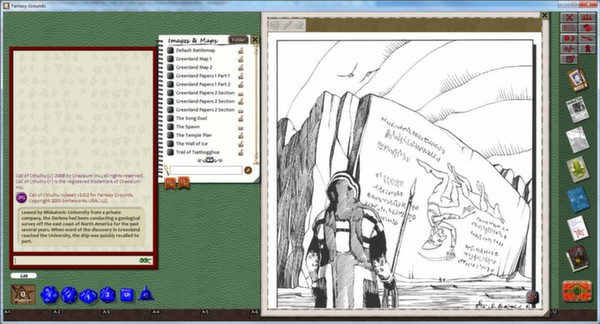 скриншот Fantasy Grounds - CoC: Trail of Tsathogghua 0