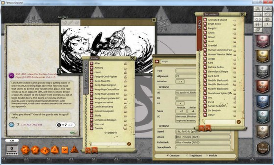 скриншот Fantasy Grounds - 3.5E/PFRPG: Gambler's Quest - 1 on 1 0