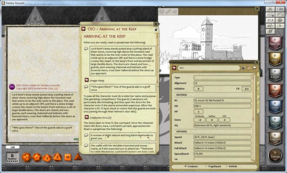 скриншот Fantasy Grounds - 3.5E/PFRPG: Gambler's Quest - 1 on 1 2