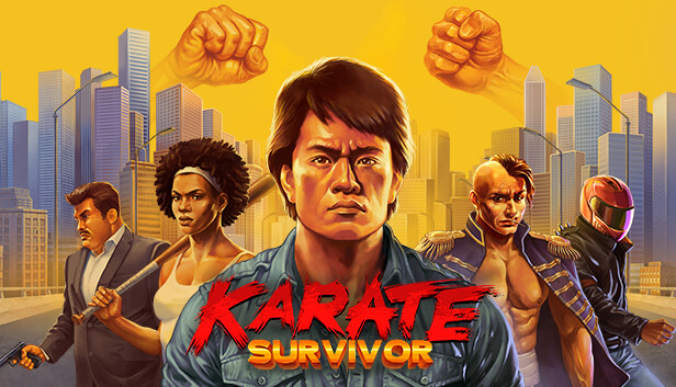 Imagen de la cápsula de "Karate Survivor" que utilizó RoboStreamer para las transmisiones en Steam