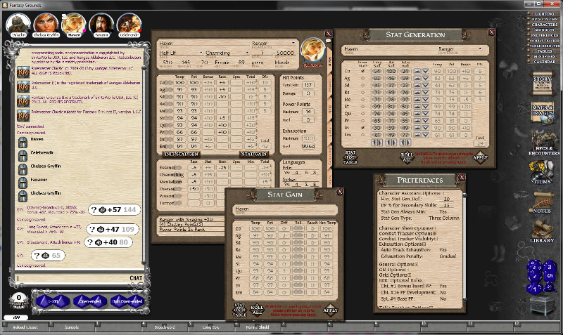 RPG de mesa online, Fantasy Grounds - Roll 20 e Firecast