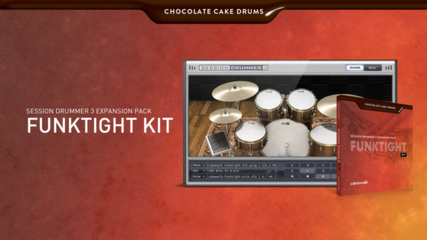 скриншот SONAR X3 - Chocolate Cake Drums: Funktight Kit - For Session Drummer 3 0