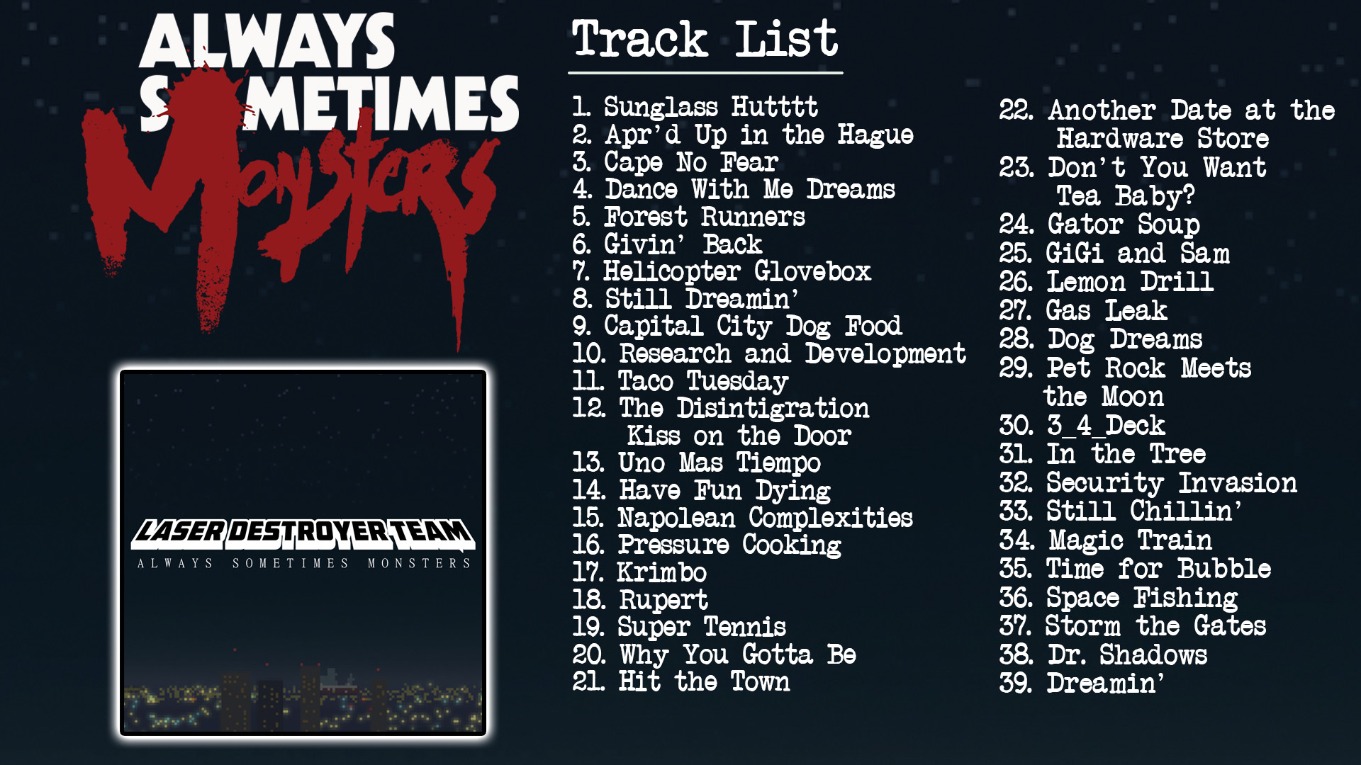 Always Sometimes Monsters (Soundtrack) Featured Screenshot #1