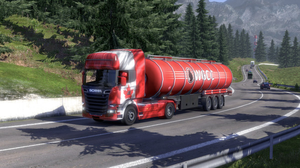 скриншот Euro Truck Simulator 2 - Canadian Paint Jobs Pack 4