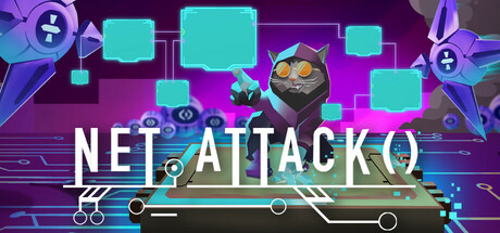 Steam header art for Net.Attack() - Code or Die!