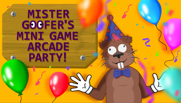 Capsule image of "Mister Goofer’s Mini Game Arcade Party!" which used RoboStreamer for Steam Broadcasting