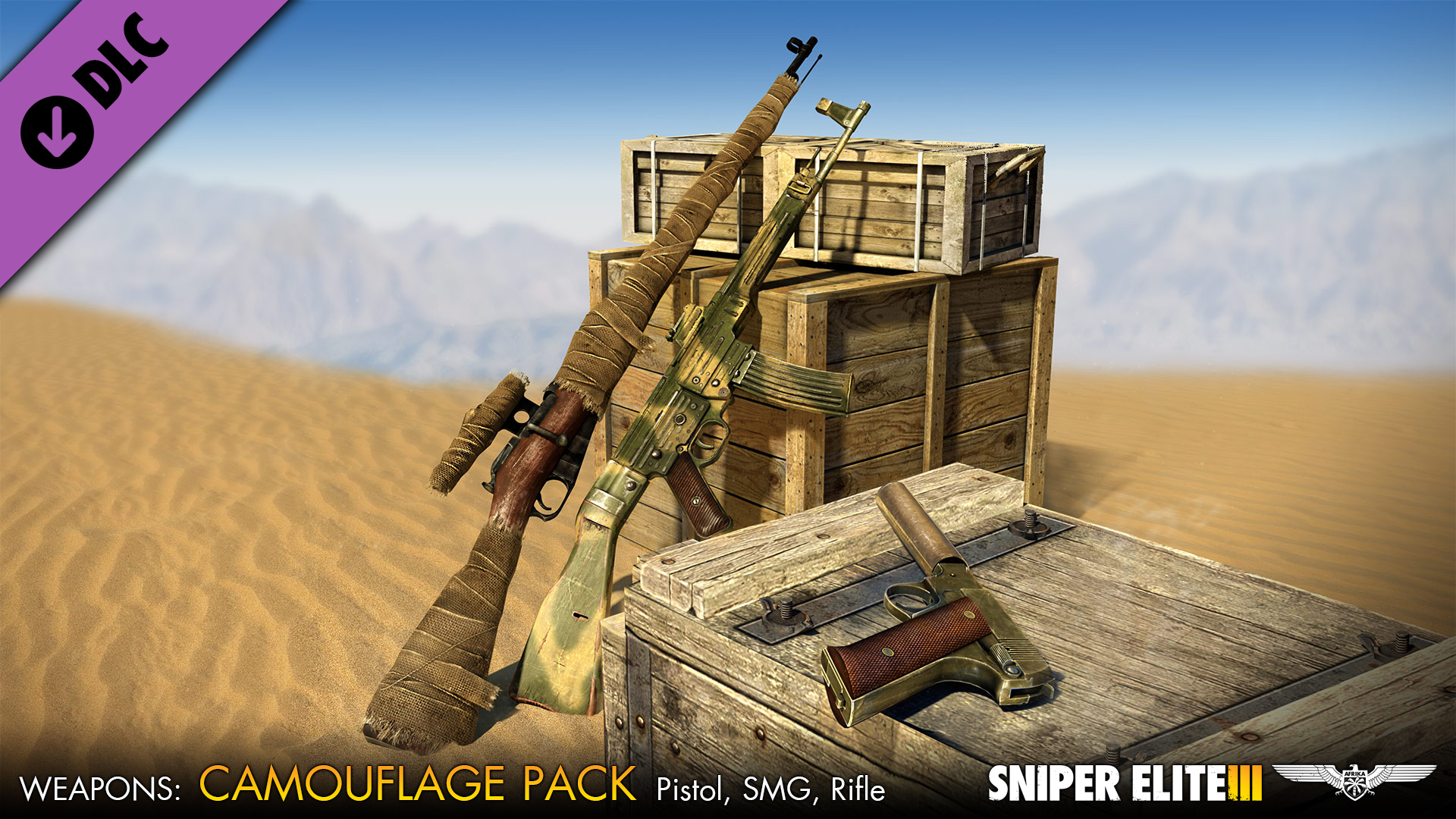Sniper Elite 3 - Camouflage Weapons Pack Featured Screenshot #1