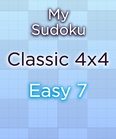 My Sudoku - Classic 4x4 Easy 7