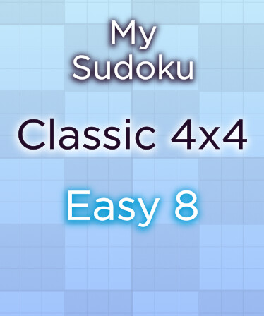 My Sudoku - Classic 4x4 Easy 8