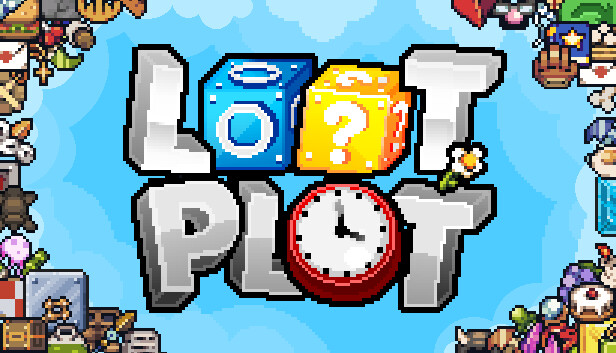 Imagen de la cápsula de "LOOTPLOT" que utilizó RoboStreamer para las transmisiones en Steam