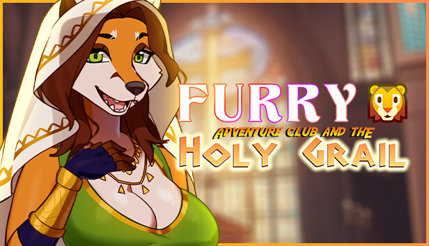 Imagen de la cápsula de "Furry Adventure Club and the Holy Grail" que utilizó RoboStreamer para las transmisiones en Steam