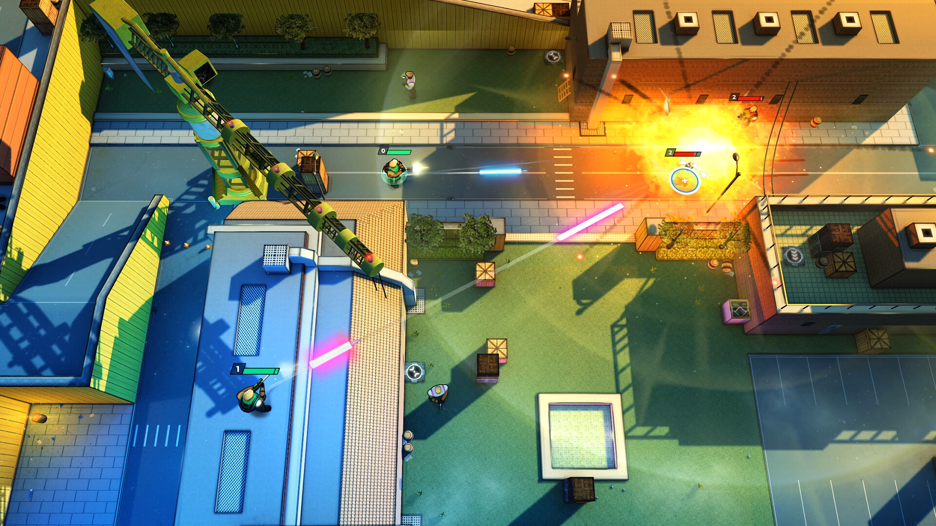 Top-down PvPvE Battle Royale game Gene Shift Auto now free to play