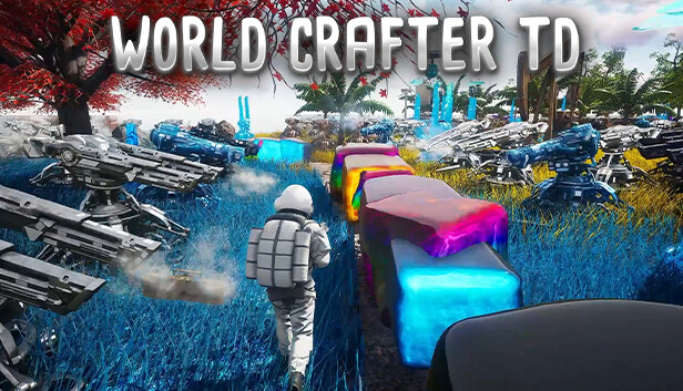 Imagen de la cápsula de "World Crafter TD" que utilizó RoboStreamer para las transmisiones en Steam