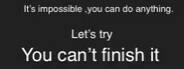 通不了关吧(Can you finish it?)