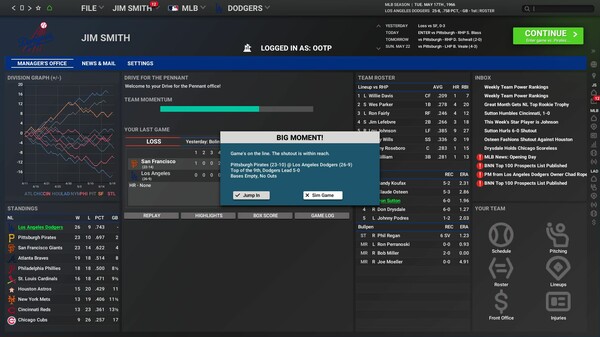 Out of the Park Baseball 26 (OOTP 26) capture d'écran