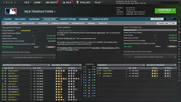 Out of the Park Baseball 26 (OOTP 26) capture d'écran