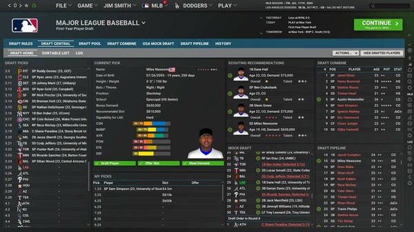 Out of the Park Baseball 26 (OOTP 26) capture d'écran