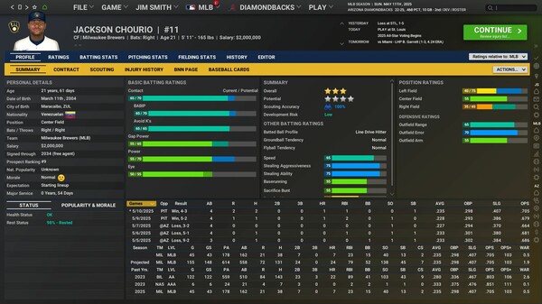 Out of the Park Baseball 26 (OOTP 26) capture d'écran