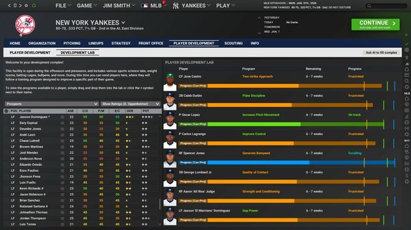 Out of the Park Baseball 26 (OOTP 26) capture d'écran