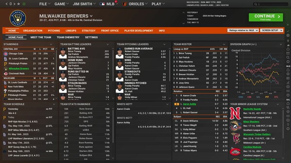 Out of the Park Baseball 26 (OOTP 26) capture d'écran