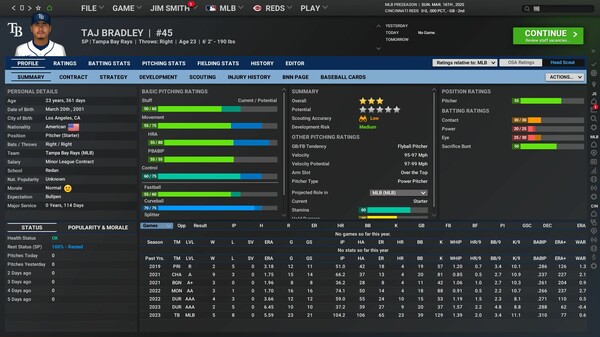 Out of the Park Baseball 26 (OOTP 26) capture d'écran