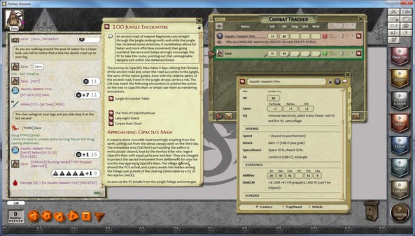 Fantasy Grounds - PFRPG Compatible Adventure: Cipactli's Maw - One on One Adventure #15