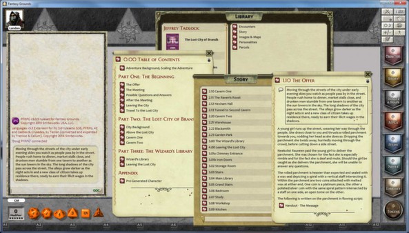 Fantasy Grounds - PFRPG Compatible Adventure: The Lost City of Bransik - One on One Adventure #16