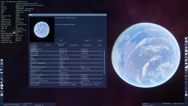 Screenshot of SpaceEngine
