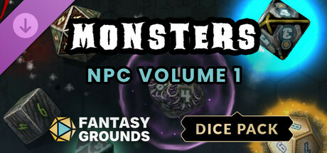 Fantasy Grounds - Monsters NPC Dice Pack Volume 1 banner image