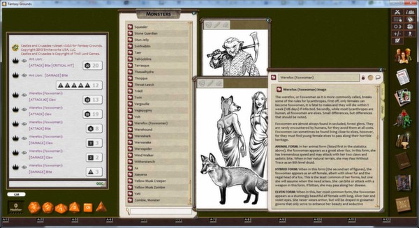 скриншот Fantasy Grounds - C&C: Classic Monsters 3