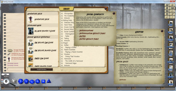 скриншот Fantasy Grounds - Deadlands Noir - Player's Guide 5