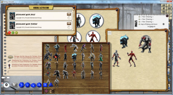 скриншот Fantasy Grounds - Deadlands Noir - Figure Flats (Token Pack) 0