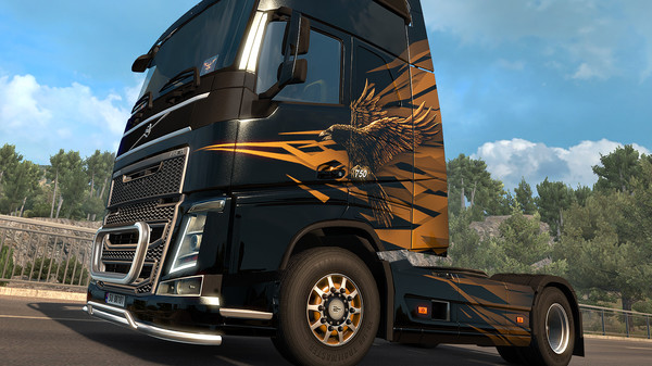 скриншот Euro Truck Simulator 2 - Raven Truck Design Pack 0